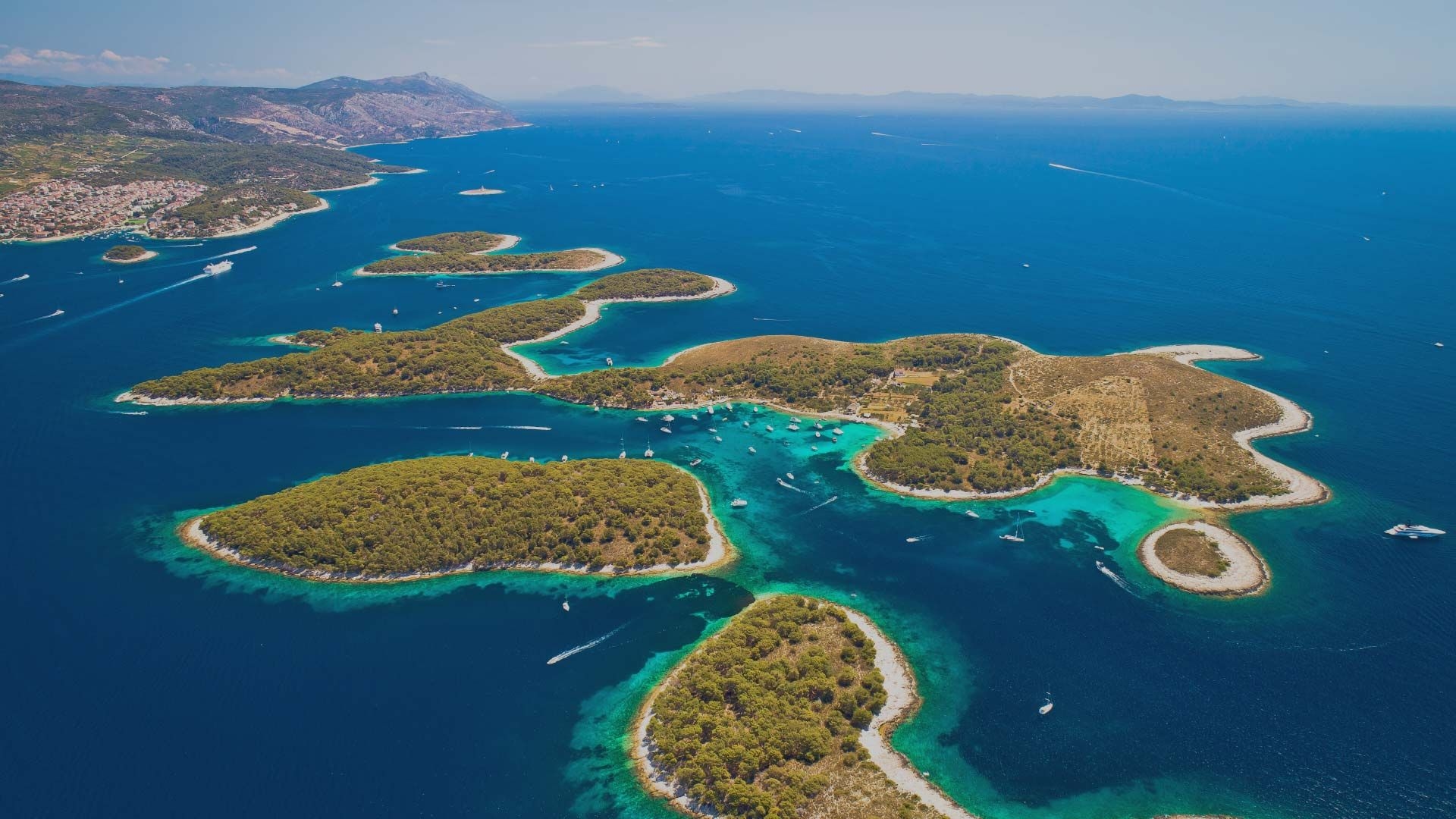 The Pakleni Islands in Croatia